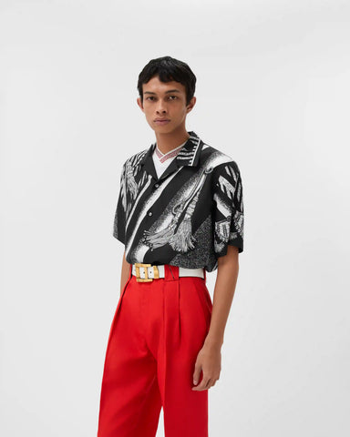 Printed Silk Twill Shirt
