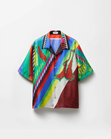Printed Silk Twill Shirt