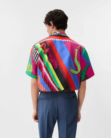 Printed Silk Twill Shirt