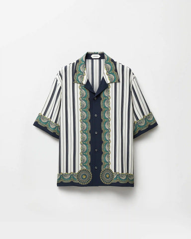 Printed CrÃªpe De Chine Silk Shirt