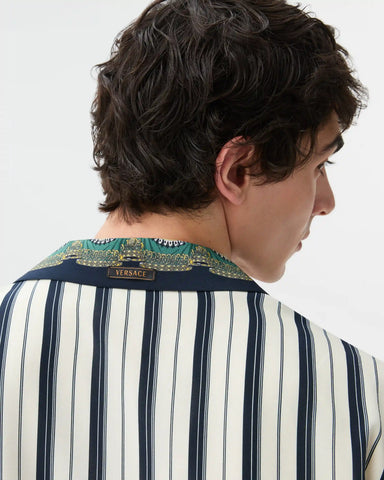 Printed CrÃªpe De Chine Silk Shirt