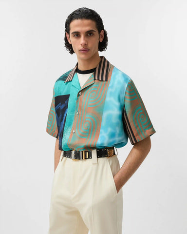 Printed Silk Twill Shirt