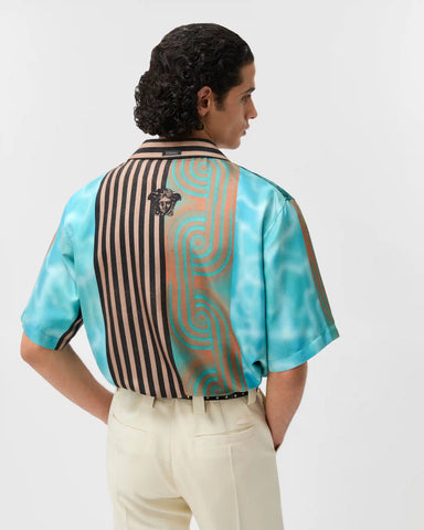 Printed Silk Twill Shirt