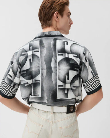 Printed CrÃªpe De Chine Silk Shirt