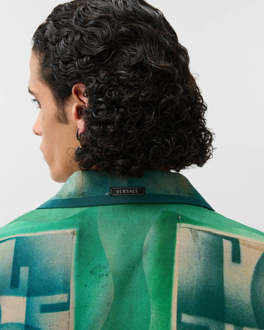 Printed CrÃªpe De Chine Silk Shirt