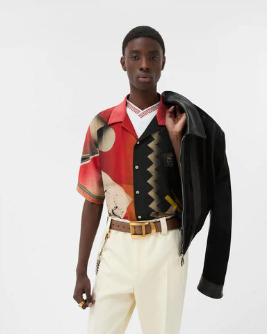 Printed CrÃªpe De Chine Silk Shirt