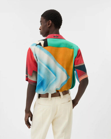 Printed CrÃªpe De Chine Silk Shirt