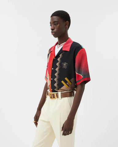 Printed CrÃªpe De Chine Silk Shirt