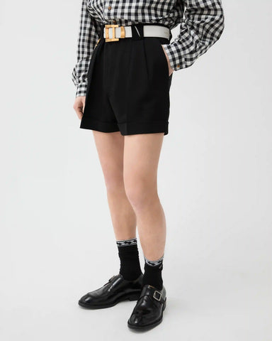 Stretch Wool Shorts