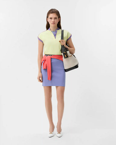 Cotton Knit Mini Skirt
