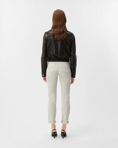 Embroidered Straight Jeans