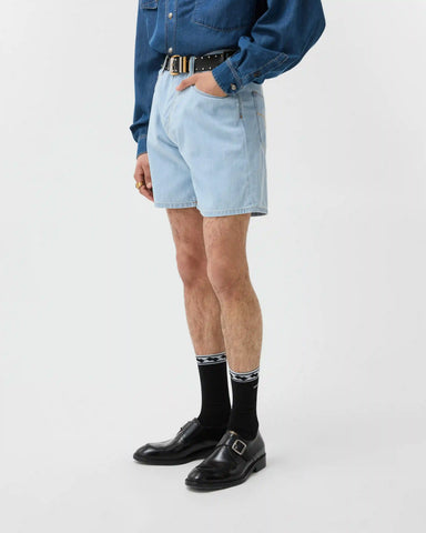 Chambray Denim Shorts