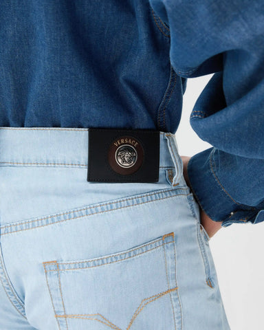 Chambray Denim Shorts