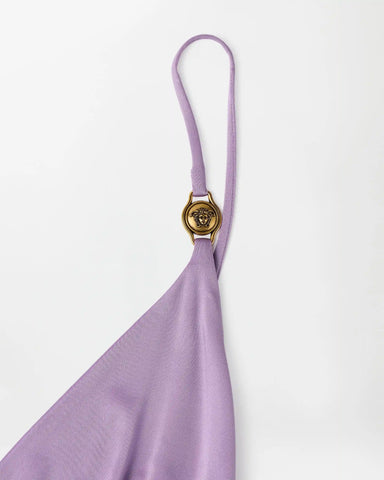 Viscose-Jersey Draped Midi Dress