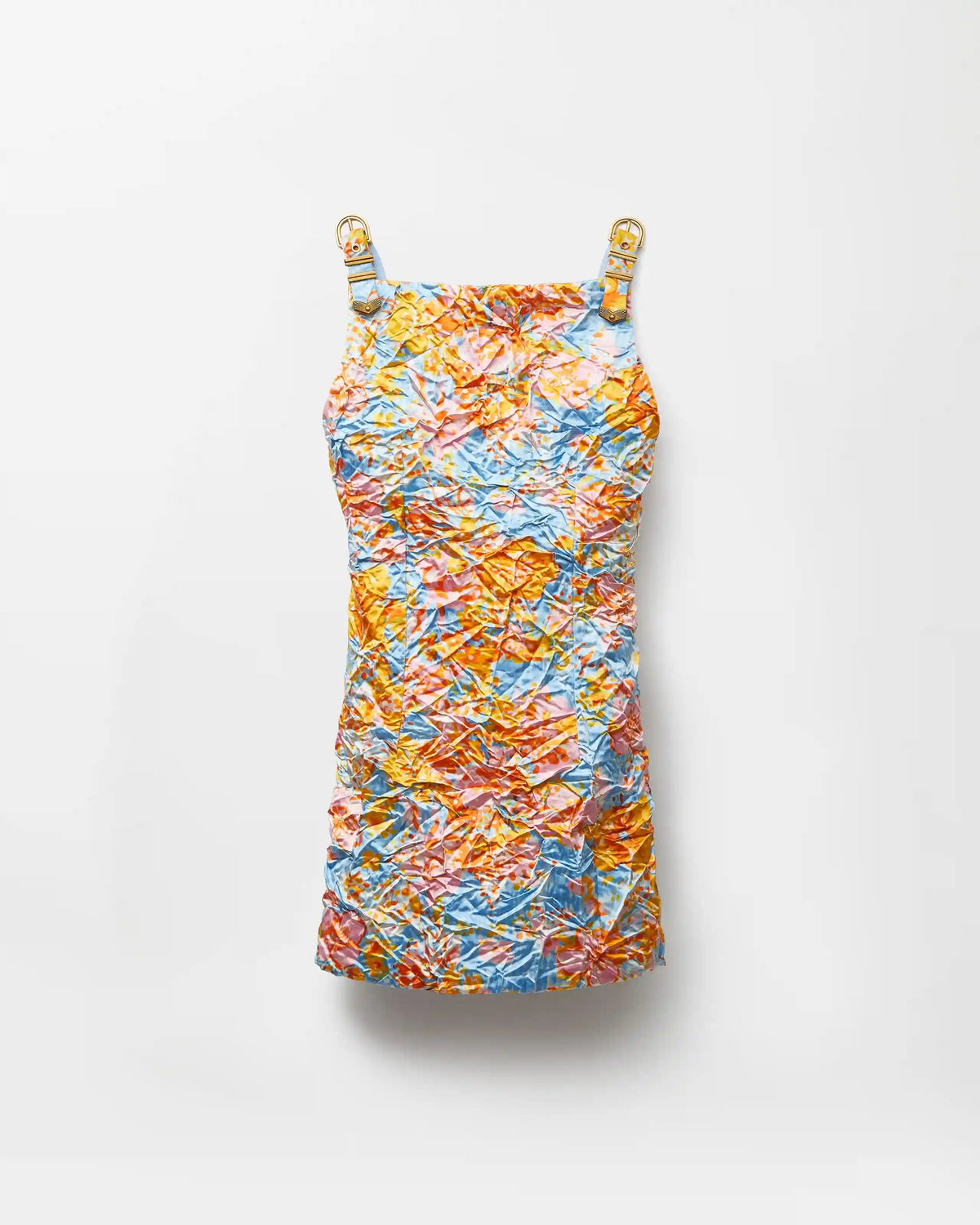 Printed Silk Duchesse Mini Dress