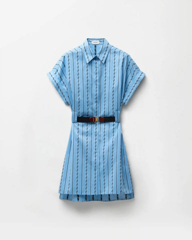 Jacquard Cotton-Silk Mini Dress