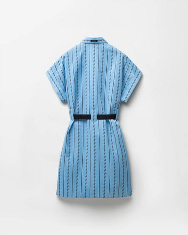 Jacquard Cotton-Silk Mini Dress