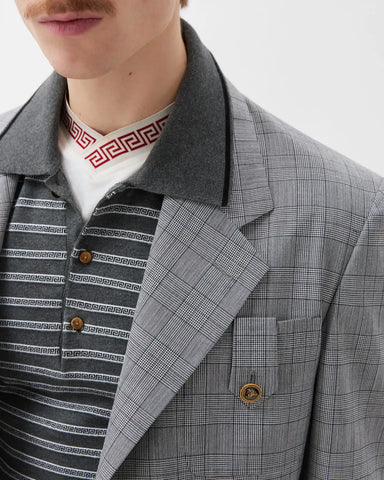 Prince Of Wales Wool Blazer