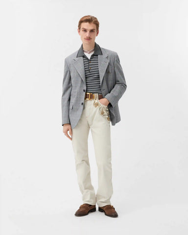 Prince Of Wales Wool Blazer