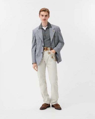 Embroidered Straight Jeans