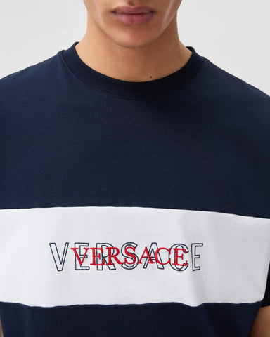 Intarsia Cotton-Jersey Regular T-shirt