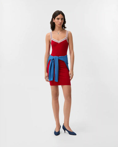 Jacquard Stretch Cotton-Jersey Mini Dress