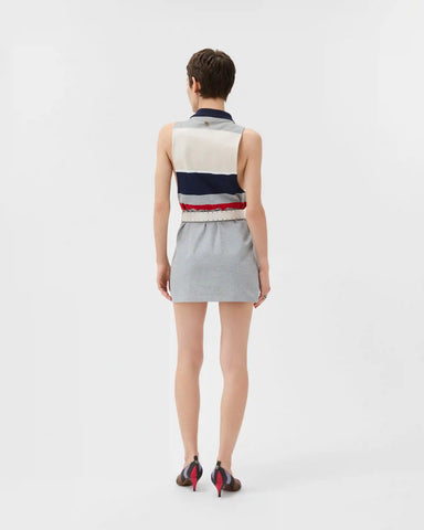 Striped Cotton-Jersey Mini Dress