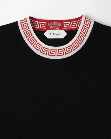 Jacquard Stretch Cotton-Jersey T-Shirt
