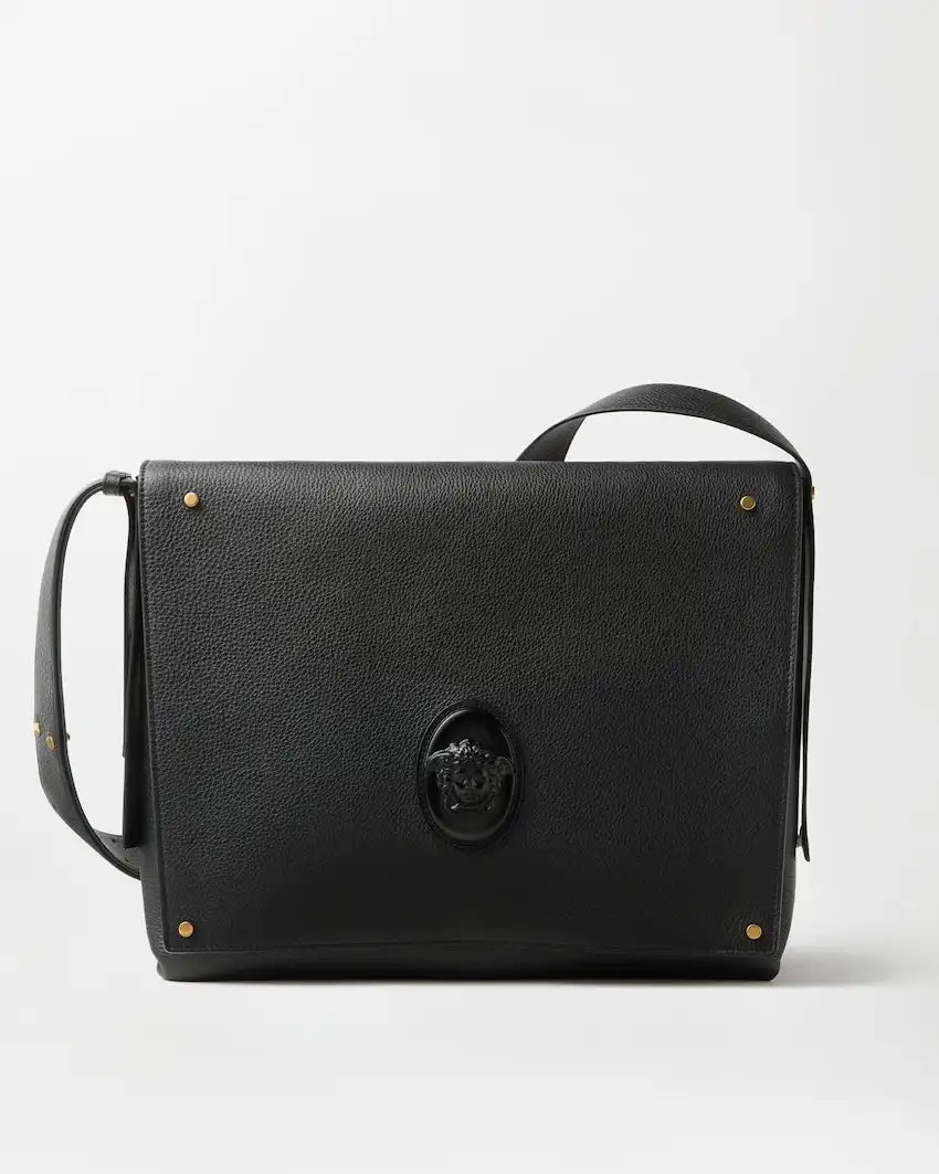 Lou Large Leather Messenger Bag
