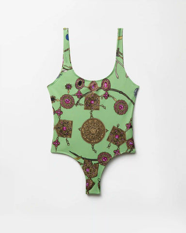 Printed One-Piece Swimsuit