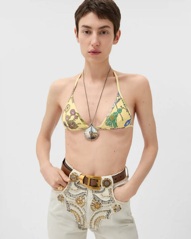 Printed Bikini Top