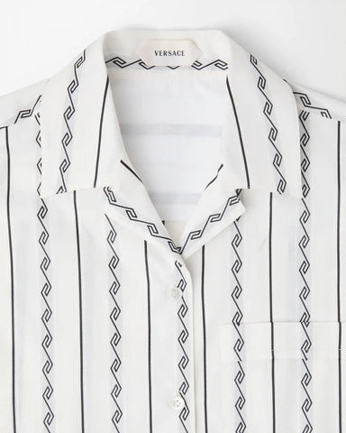 Jacquard Cotton-Silk Shirt
