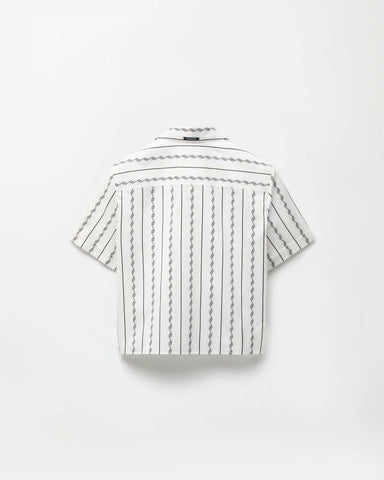 Jacquard Cotton-Silk Shirt