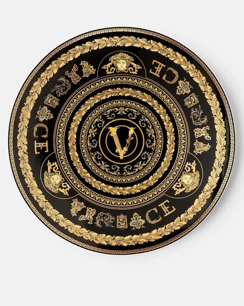 Virtus Gala Black Charger Plate 33 cm