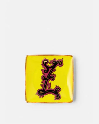 Versace Alphabet Z Small Square Plate 12 cm