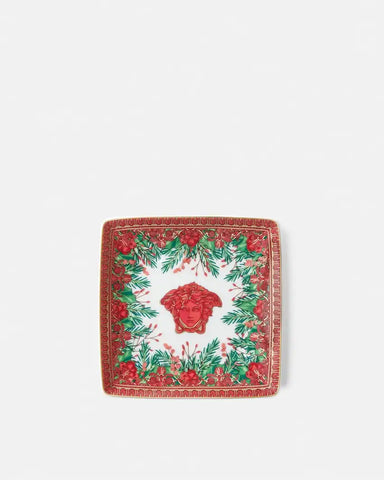 Medusa Garland Small Square Plate 12 cm
